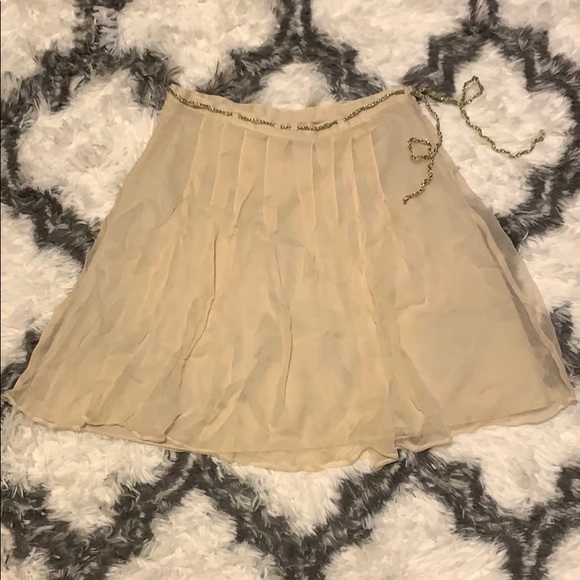 Forever 21 Dresses & Skirts - Pleated Skirt with Gold String Belt